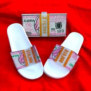 Bling sandals and purse set